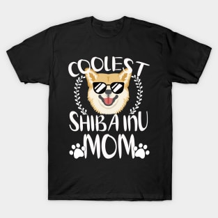 Glasses Coolest Shiba Inu Dog Mom T-Shirt